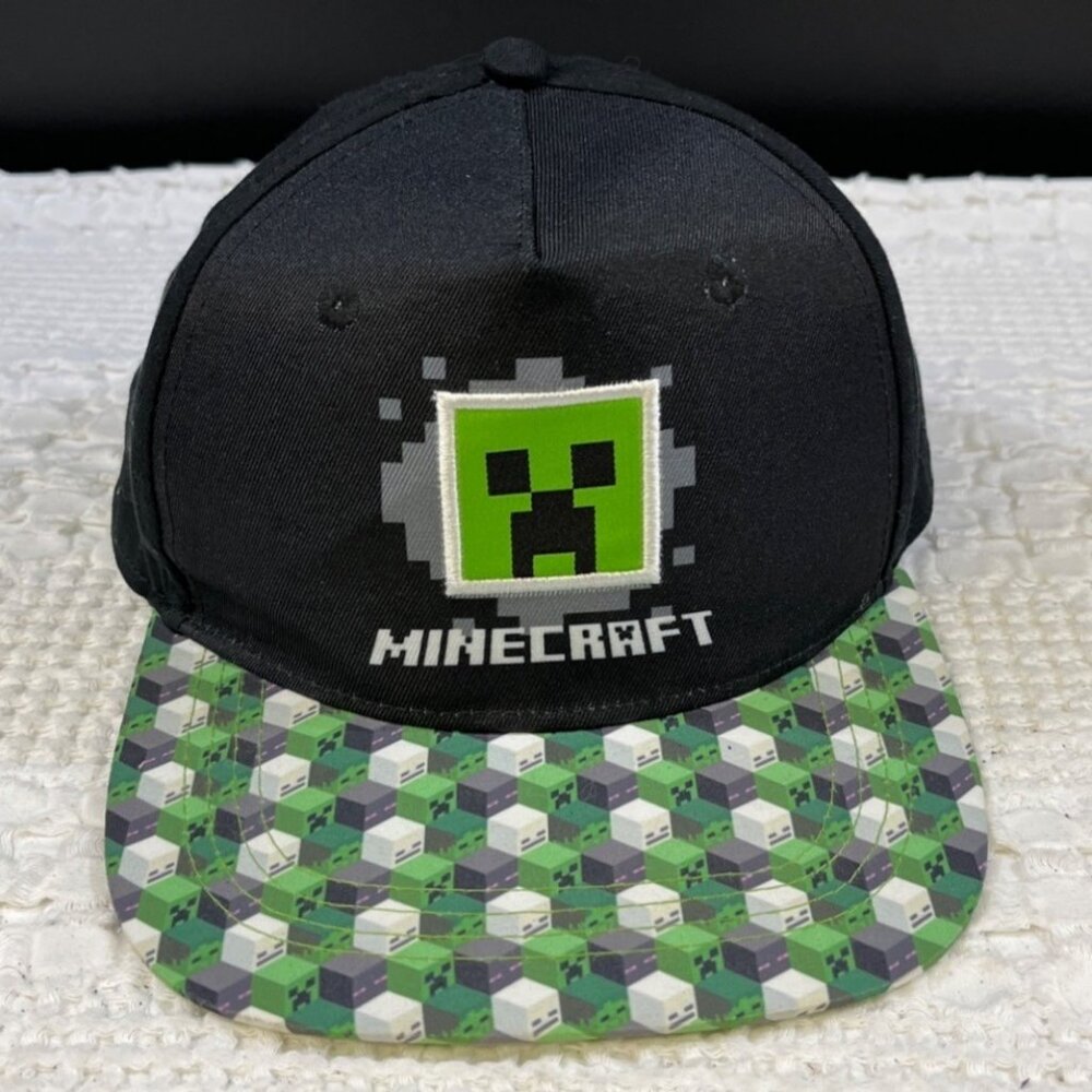 Minecraft Unisex Black/Green Minecraft Game Hat/Cap One Size SKU 5136